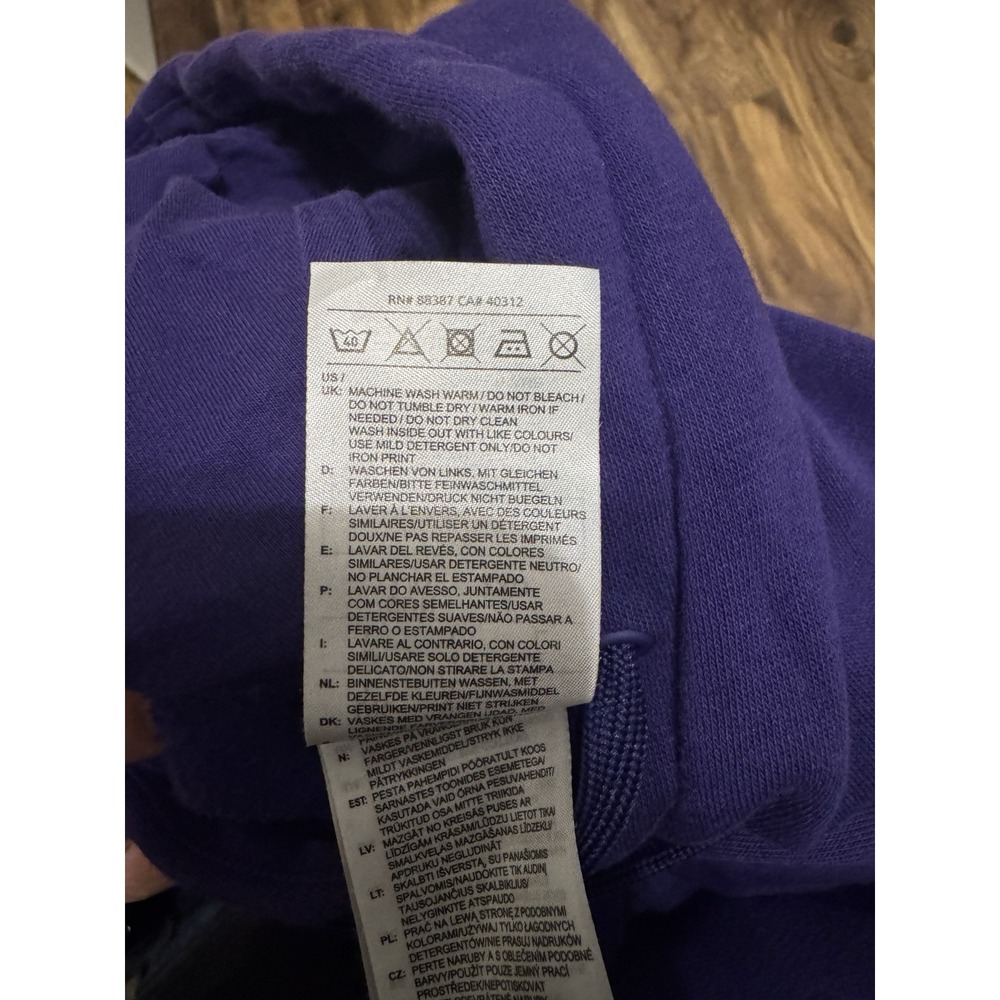 Adidas Men's Purple Hoodie Size Large - Picture 5 of 5